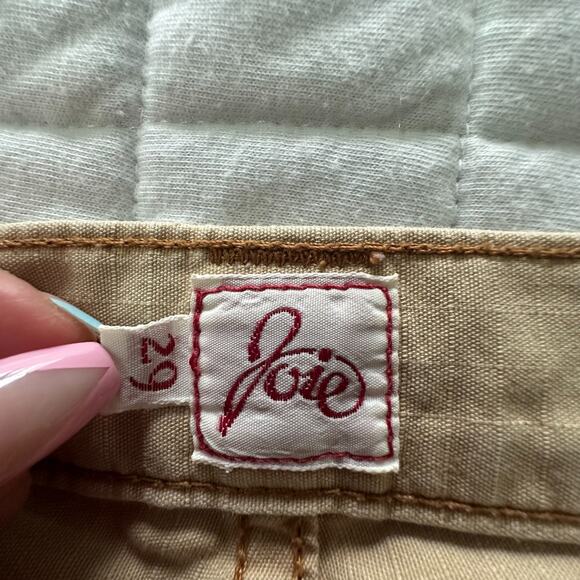 JOIE Pants Womens 29 Khaki Cropped Cargo Low Rise Straight Leg Casual Gorpcore - Picture 5 of 13